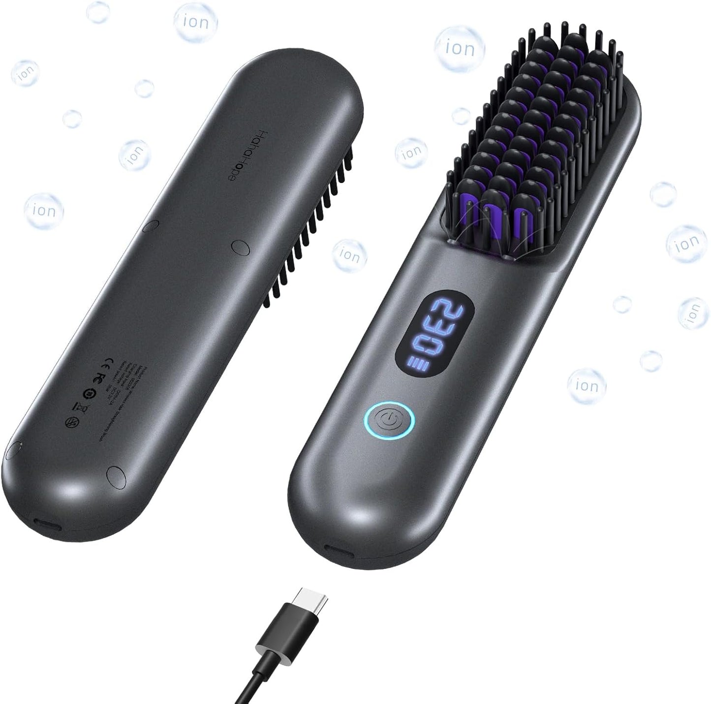 Cordless Hair Straightener Brush