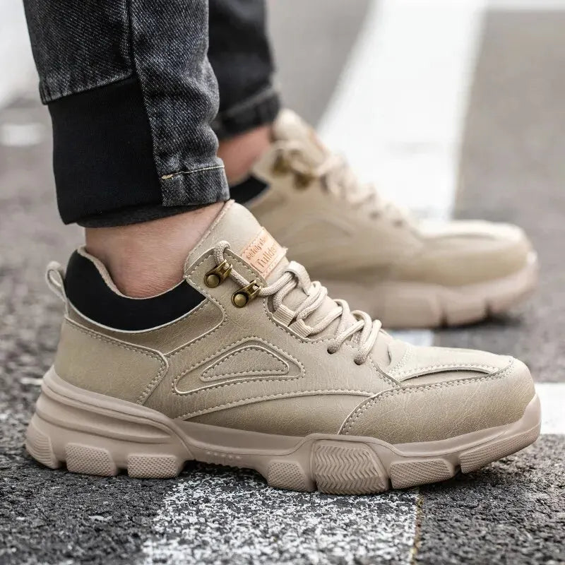 Rotary Buckle Work Sneakers