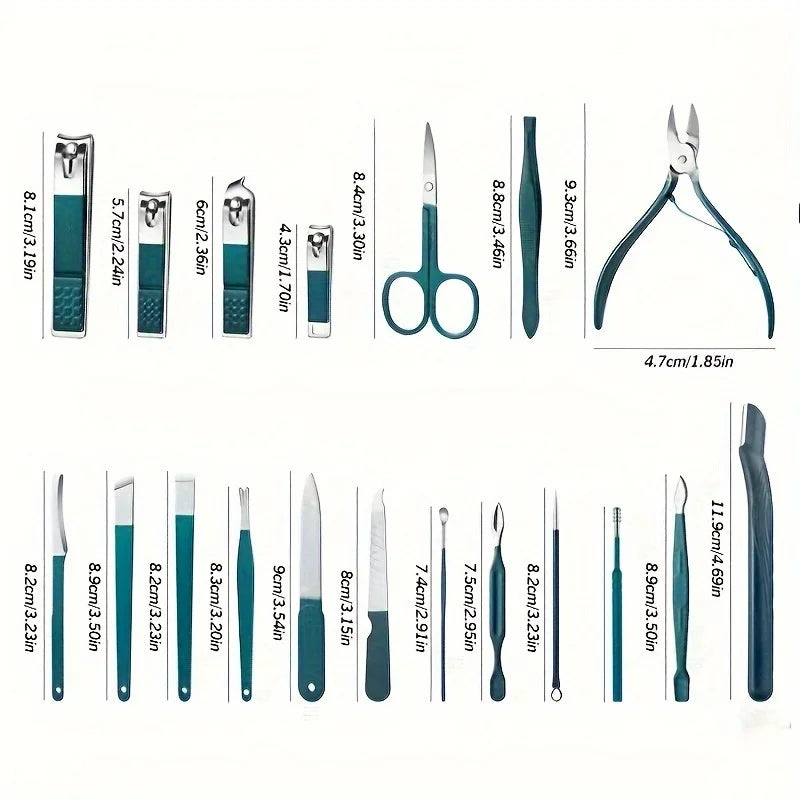 Professional 7/10/12/18 Piece Manicure & Pedicure Set