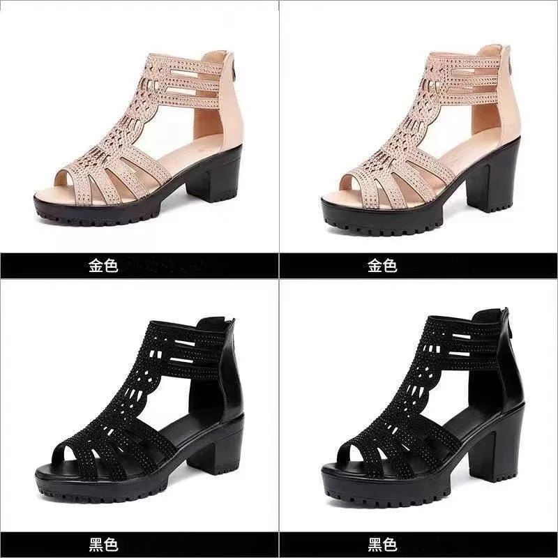 Elegant Low Heel Sandals for Women