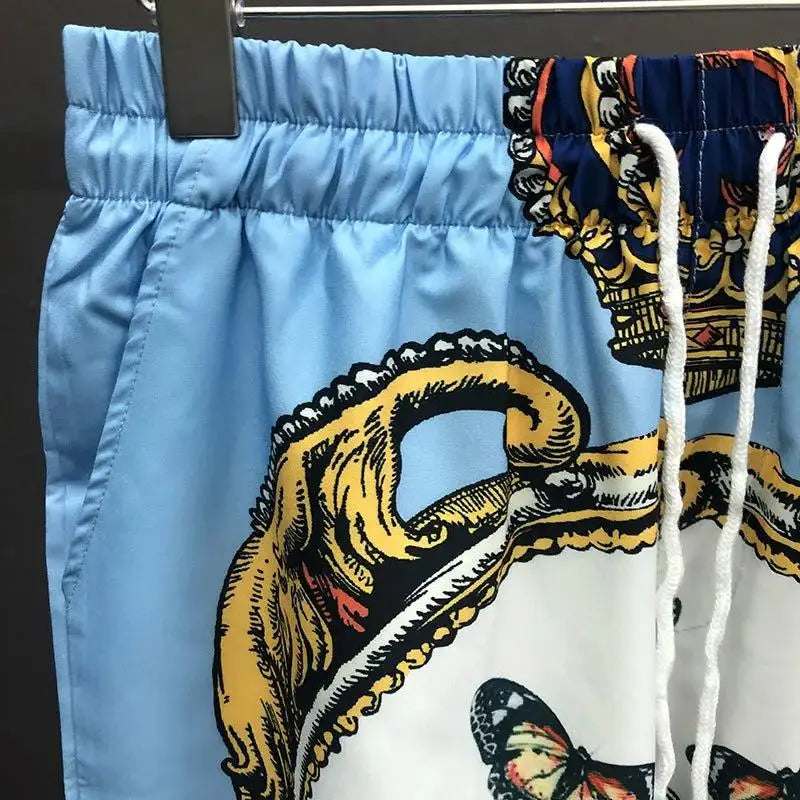 Summer Lapel Streetwear Shirt Suit