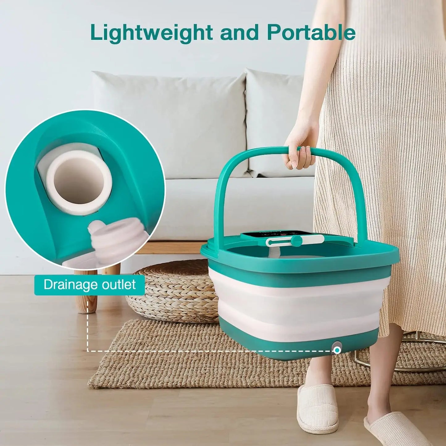 Collapsible Foot Spa Massage