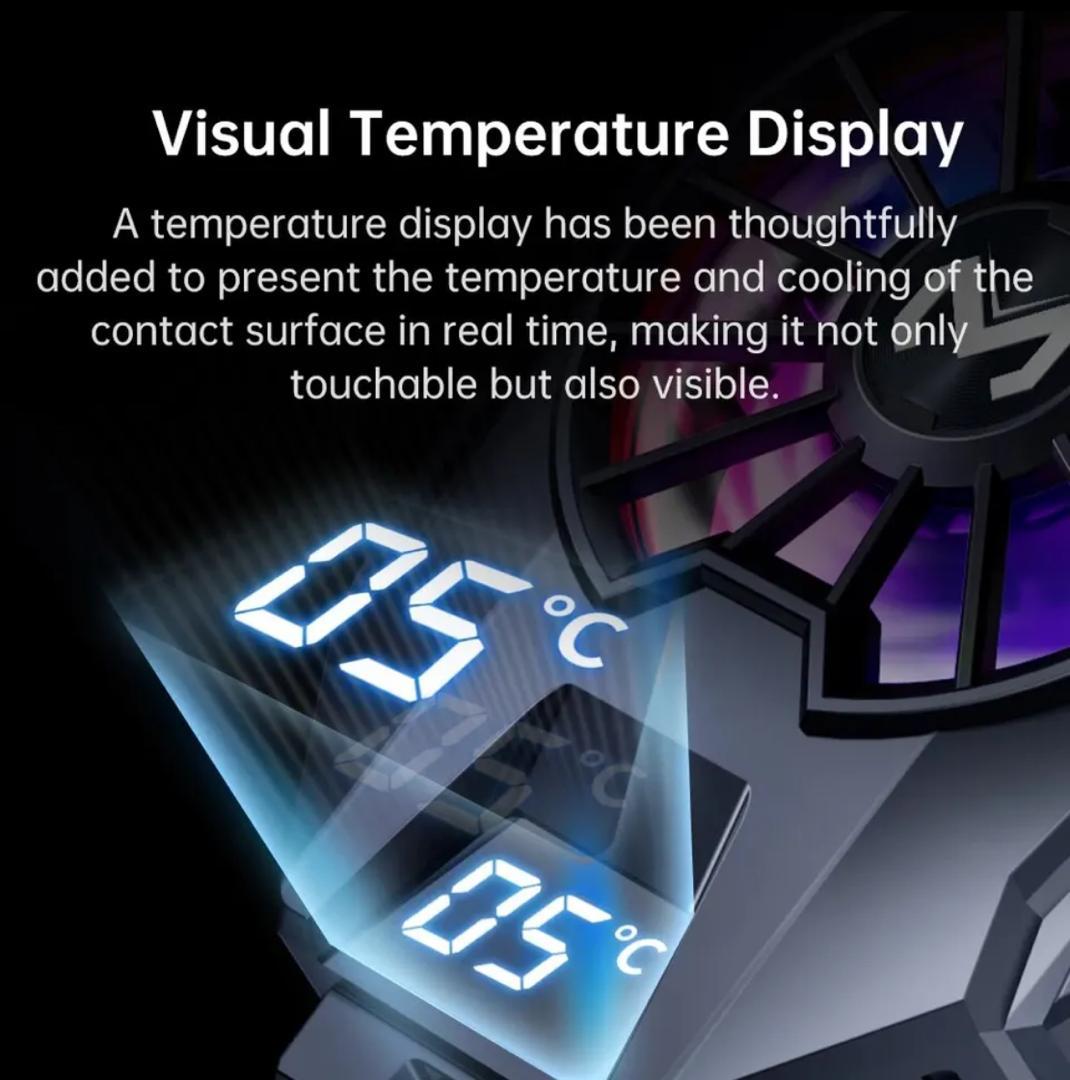 Mobile Phone Heat Dissipator Temperature Display