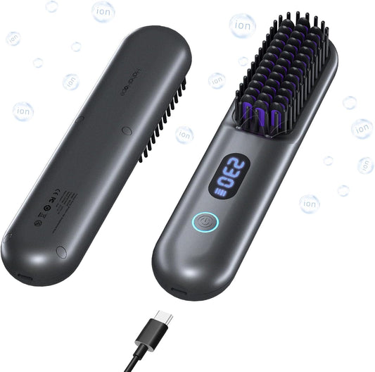 Cordless Hair Straightener Brush