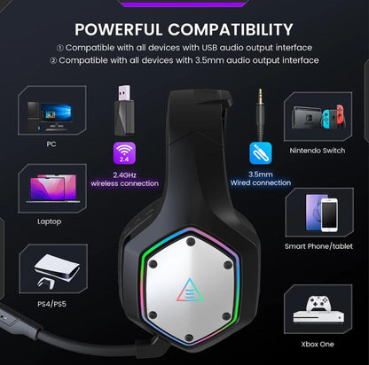 EKSA 2.4GHz Wireless Headphones