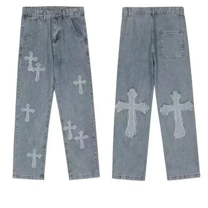 Cross Denim Pants