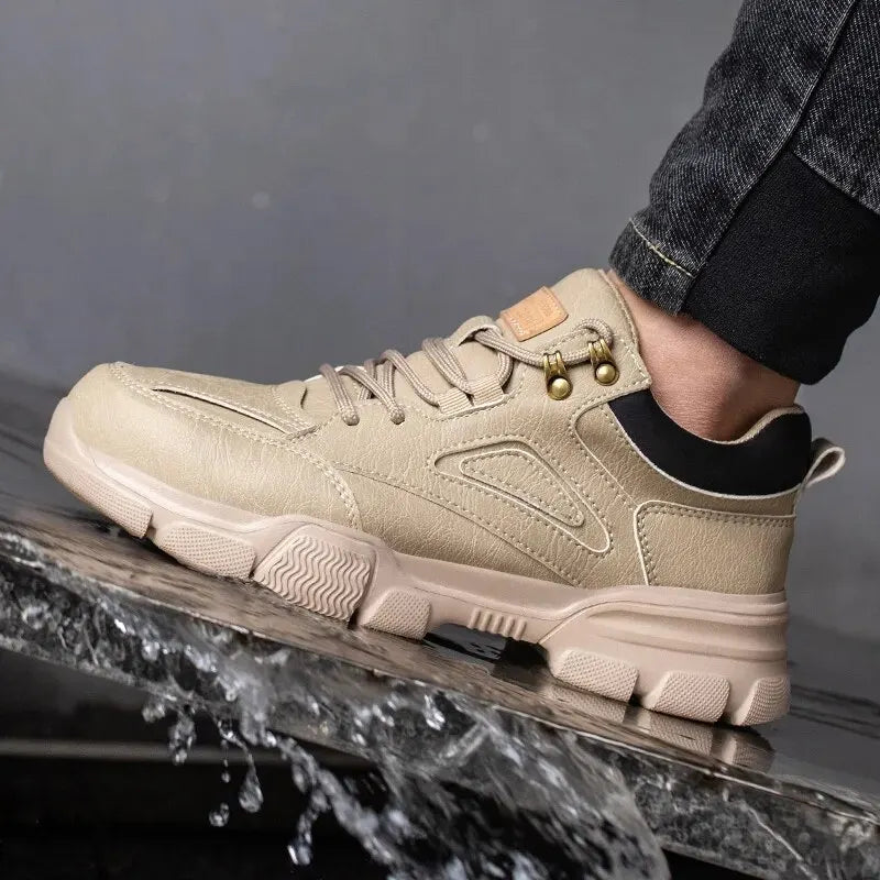 Rotary Buckle Work Sneakers