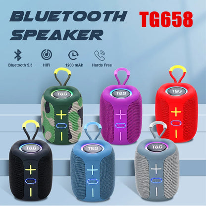 T&G Portable Bluetooth Speaker Wireless Subwoofer