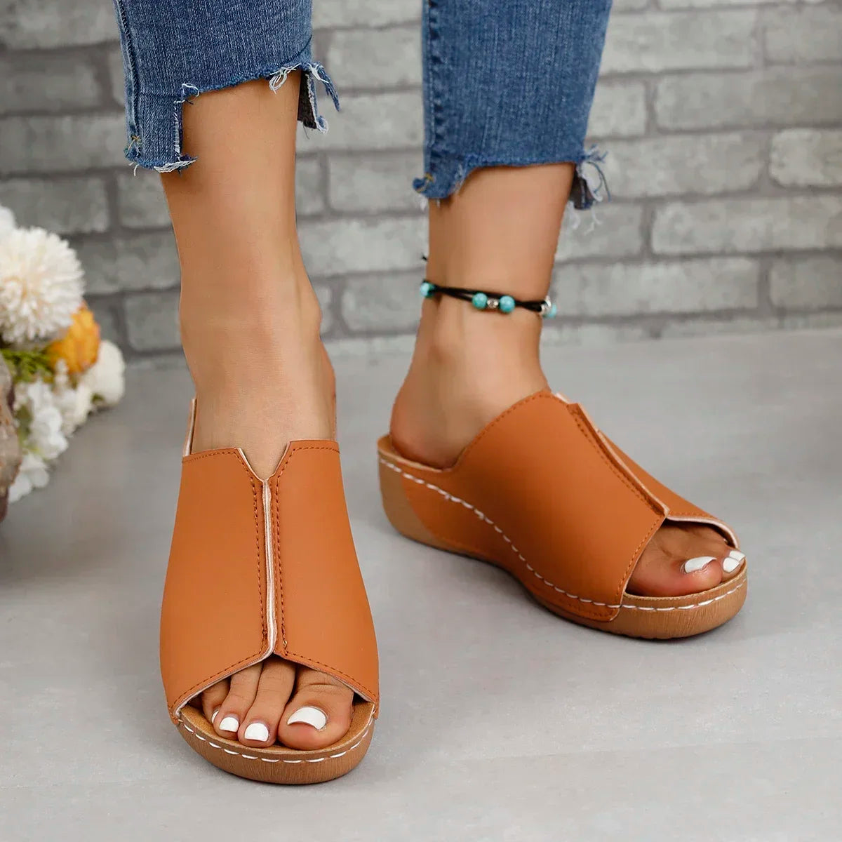 New Open Toe Women's Wedge Sandals