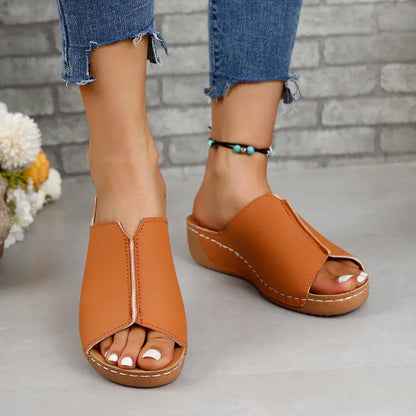 New Open Toe Women's Wedge Sandals