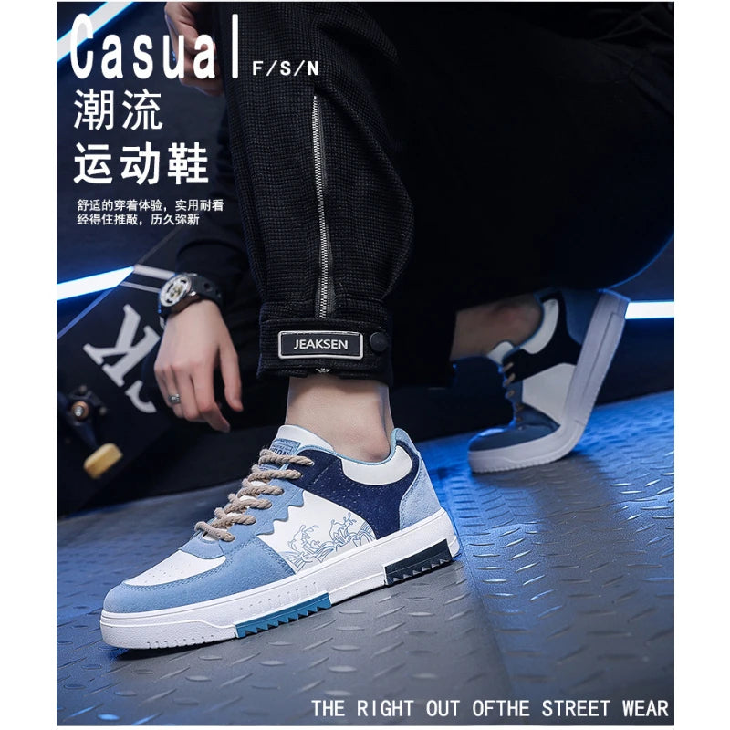 Men's Sneakers Breathable Fashion Lace-Up Sneakers