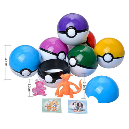 24Pcs /Set 5 Cm PokeBall Anime Toys For Children's