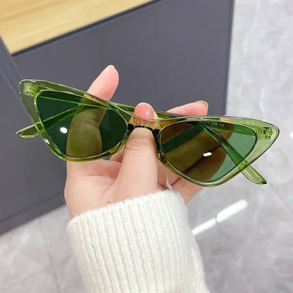 Luxury Cat Eye Sunglasses Triangle Vintage Design