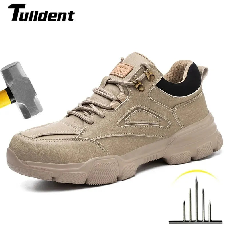 Rotary Buckle Work Sneakers
