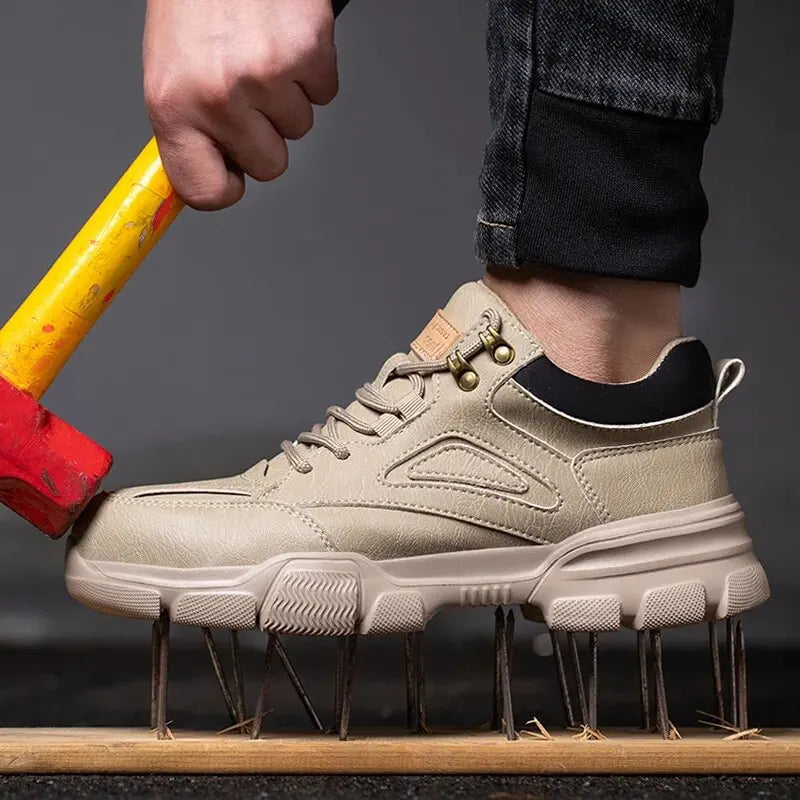 Rotary Buckle Work Sneakers