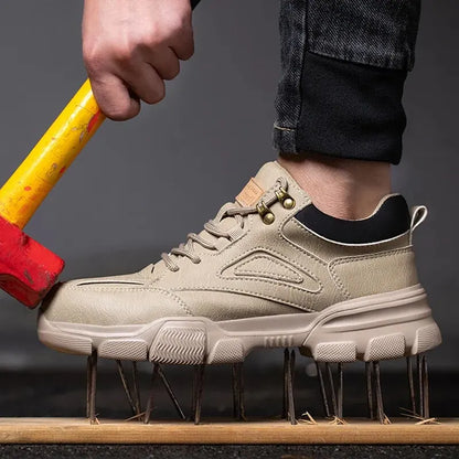 Rotary Buckle Work Sneakers