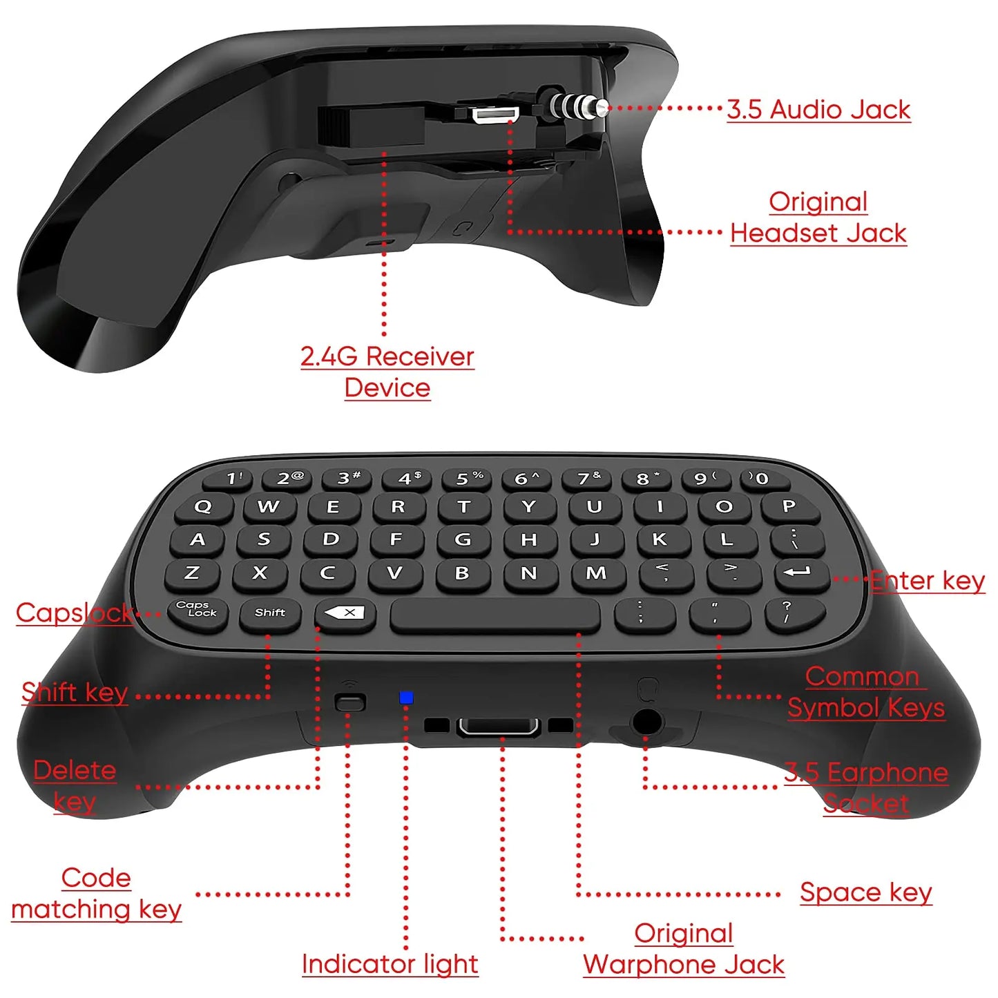 Wireless Controller Keyboard for Xbox