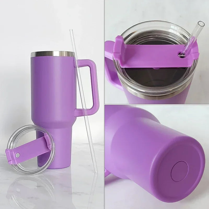 IceFlow Stainless Steel Tumbler with Straw