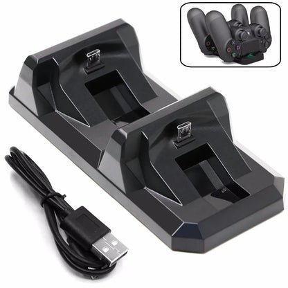 PS4 Controller USB Dual Charger For Wireless Gamepad