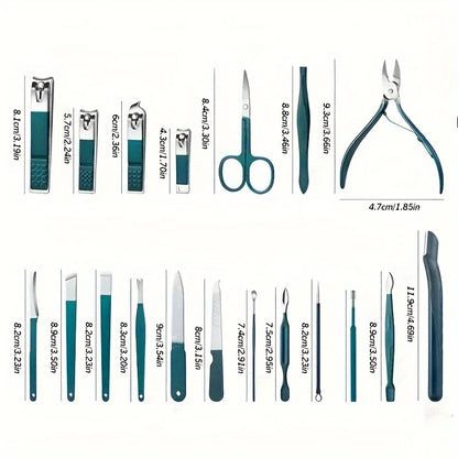 Professional 7/10/12/18 Piece Manicure & Pedicure Set