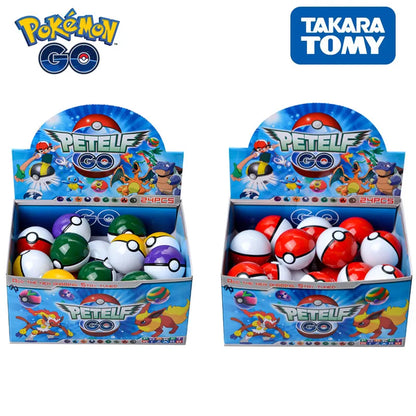 24Pcs /Set 5 Cm PokeBall Anime Toys For Children's