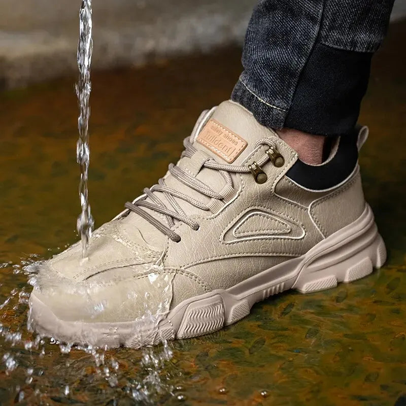 Rotary Buckle Work Sneakers