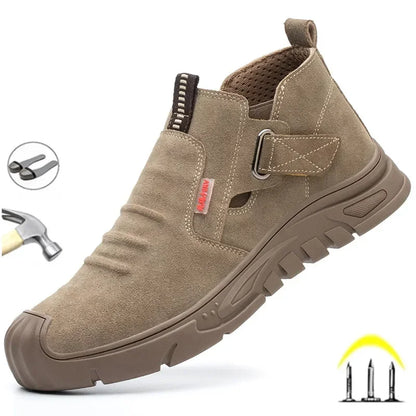 Men Anti-puncture Electric Welding Shoes