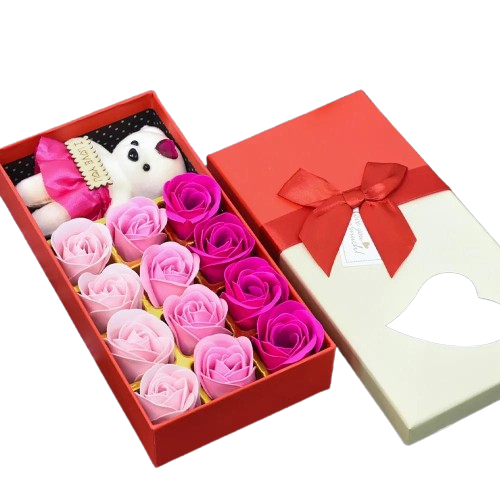 Flower Soap Rose Gift Set