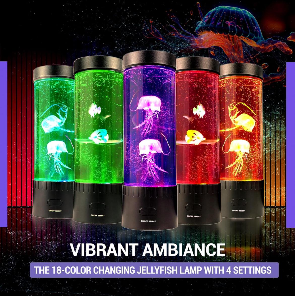 Color Changing Jellyfish Lamp