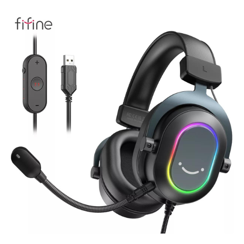 RGB Gaming Headset with Mic Over-Ear