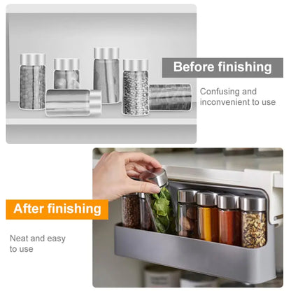 Self-adhesive Spice Organizer Rack