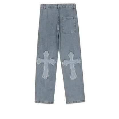 Cross Denim Pants